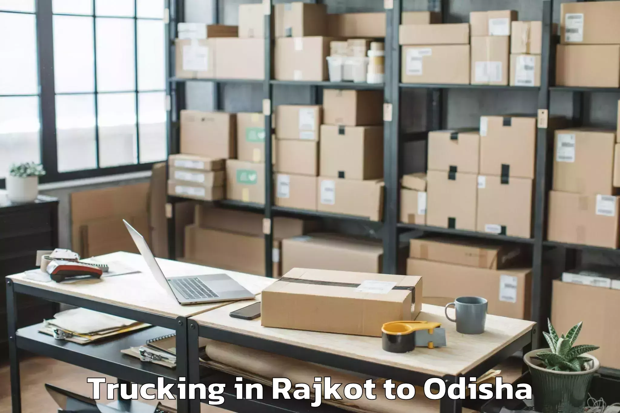 Quality Rajkot to Bansada Trucking